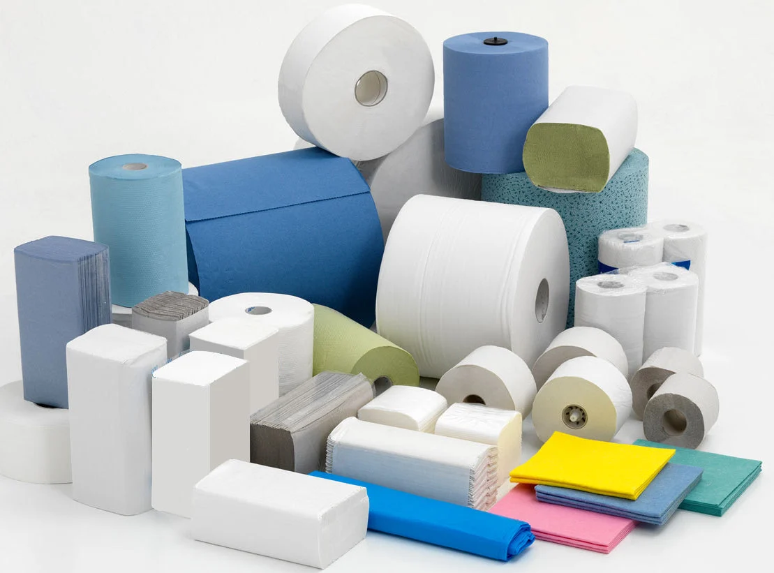 Paper products — towels, tissue, and napkins